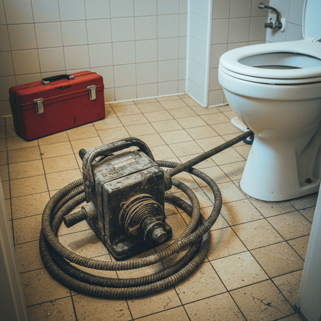 Spezialwerkzeug zur Beseitigung von Verstopfungen im Altbau